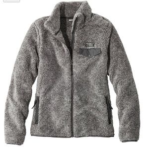 LL Bean hi-pile fleece jacket small petite